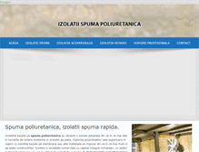 Tablet Screenshot of izolatii-spuma.ro